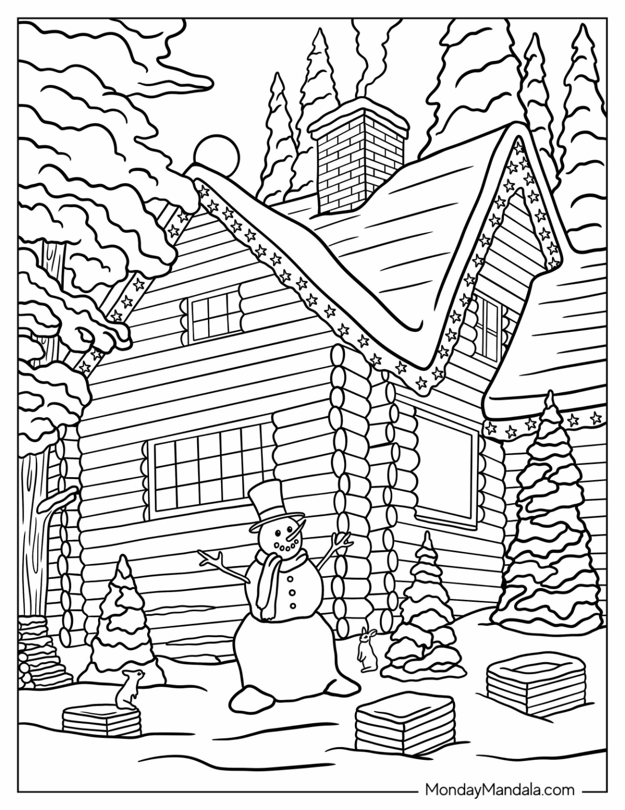Christmas coloring pages for adults free printables