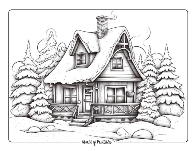 Winter coloring pages