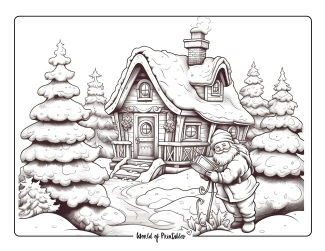 Winter coloring pages