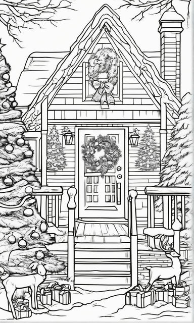Muscular snowman coloring page