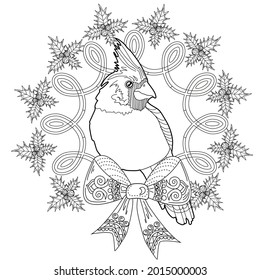 Hundred cardinal coloring adults royalty