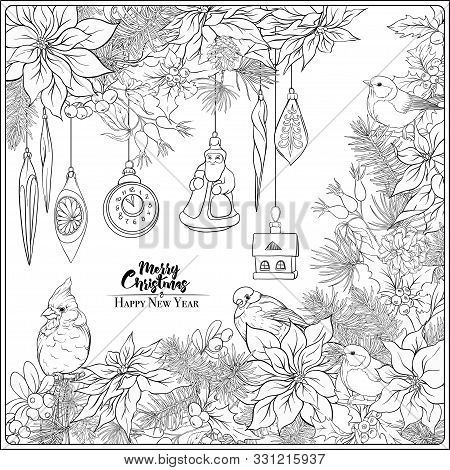 Christmas wreath vector photo free trial bigstock
