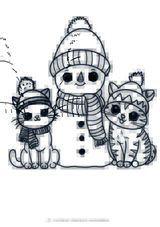 Printable snowman coloring pages for winter fun