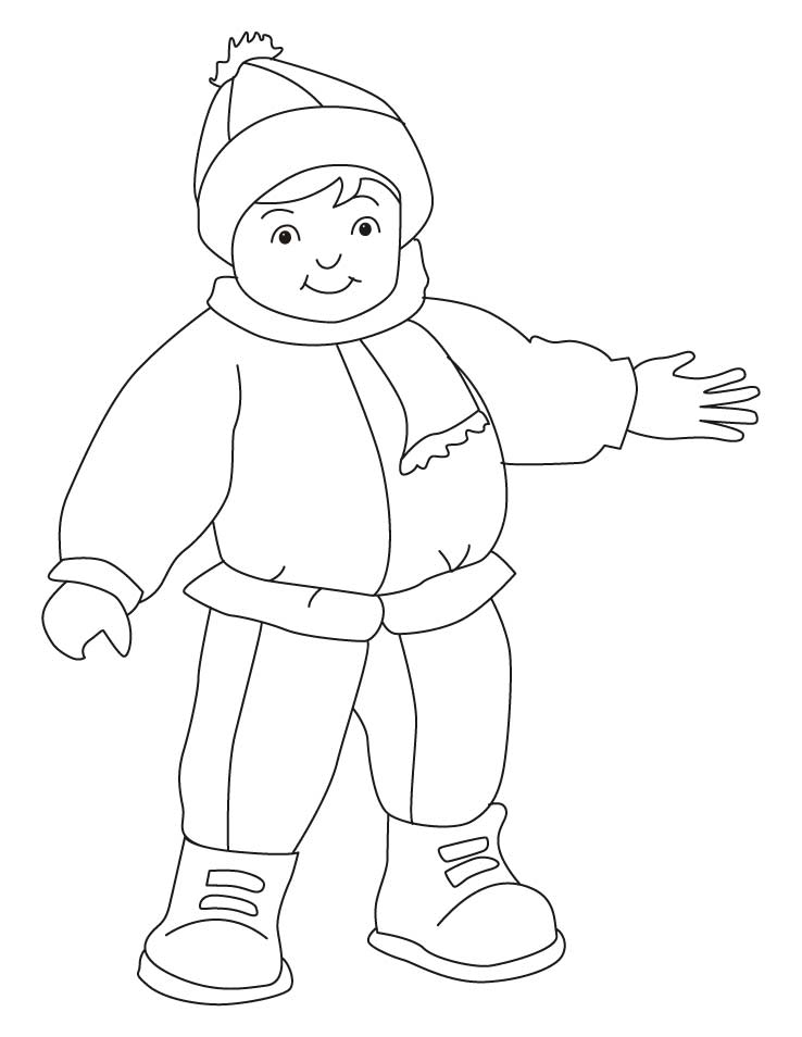 Free printable winter coloring pages for kids