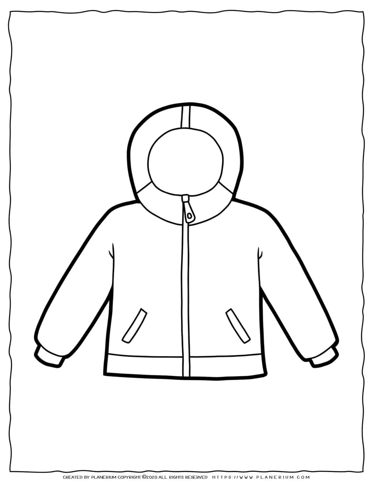 Clothes coloring page
