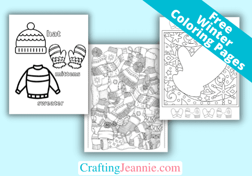Winter coloring pages free printable