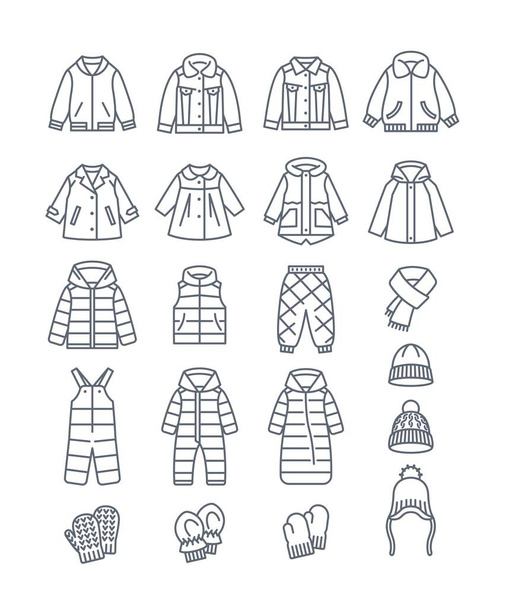 Warm clothes free stock vectors