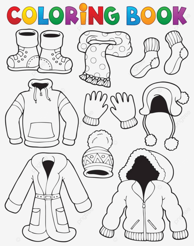 Coloring book clothes theme clothing shape socks vector clothing shape socks png and vector with transparent background for free download