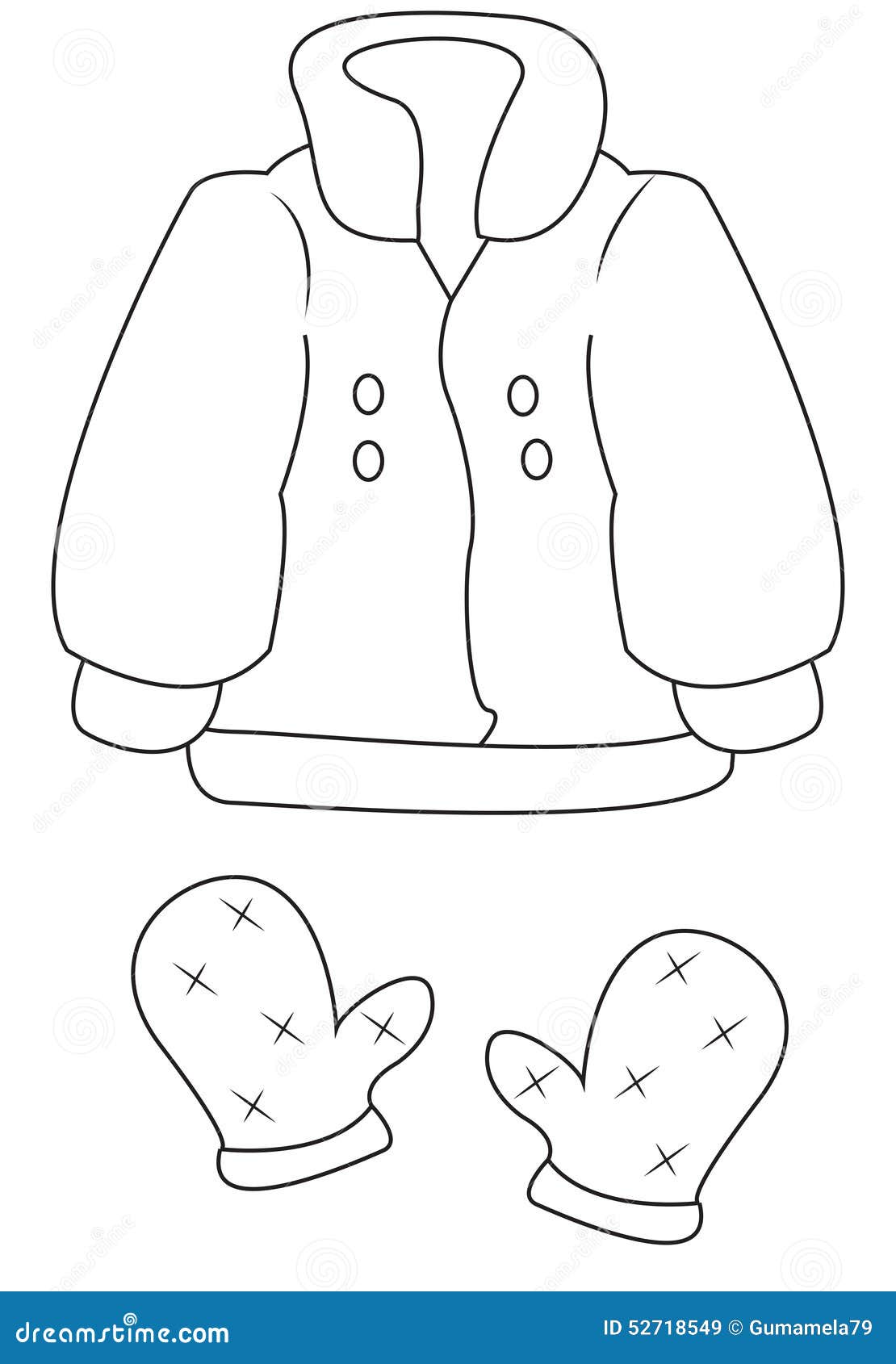 Coloring page coat stock illustrations â coloring page coat stock illustrations vectors clipart