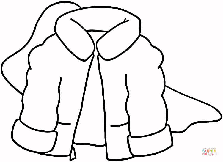 Winter coat coloring page free printable coloring pages
