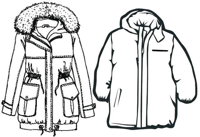 New winter jacket for man and woman coloring page winter jackets mens jackets winter jacket men