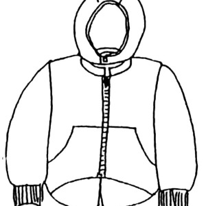 Coloring pages of winter coats