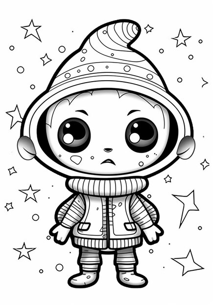 Coloring page winter pictures