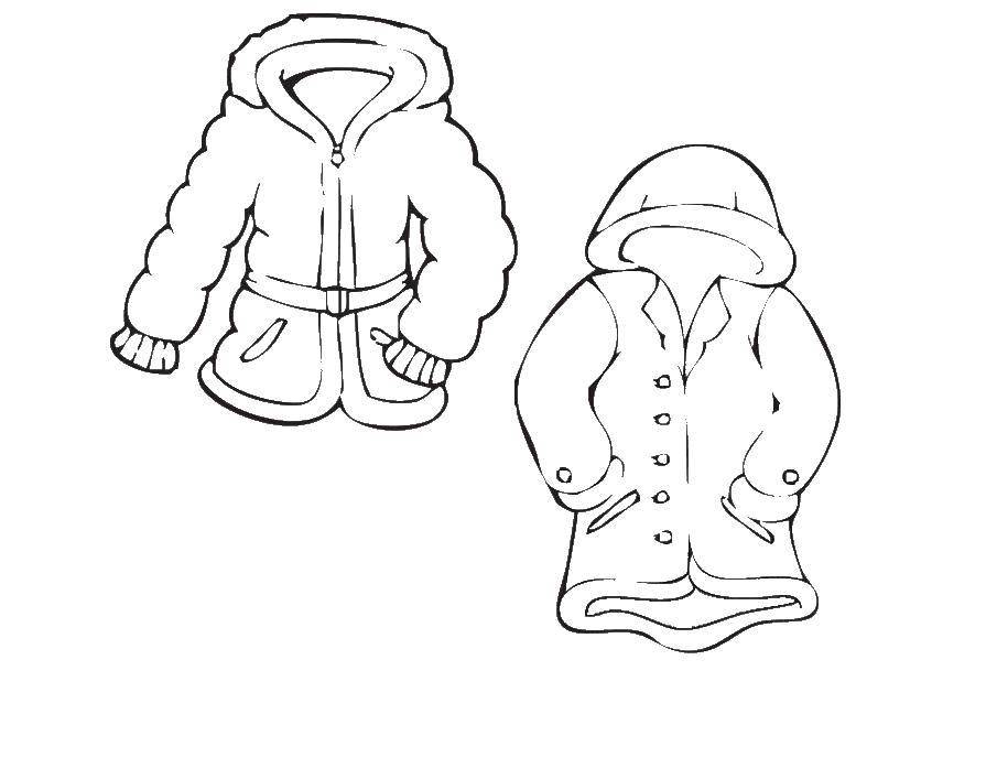 Online coloring pages winter coloring winter outerwear clothing