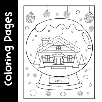 Winter holidays coloring pages winter acitivitieswinter coloring by code