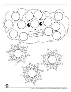 Winter dot marker coloring pages woo jr kids activities childrens publishing