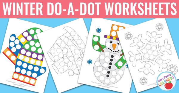 Free winter do a dot printables