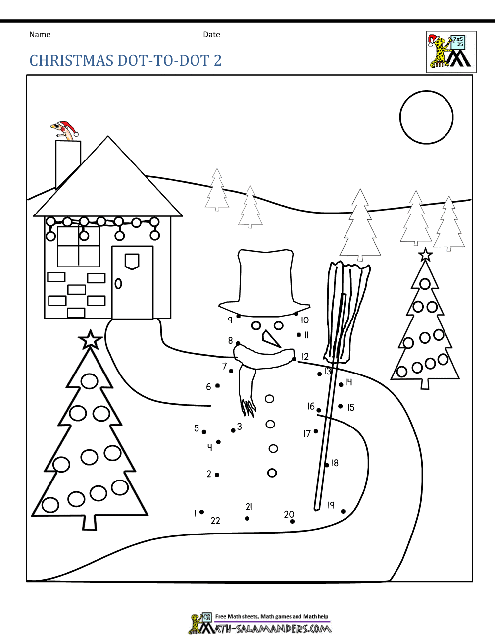 Winter dot to dot