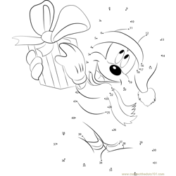 Winter connect the dots printable worksheets