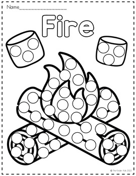 Winter dot markers coloring pages by the kinder kids tpt