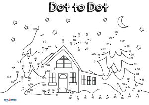 Free printable dot to dot coloring pages