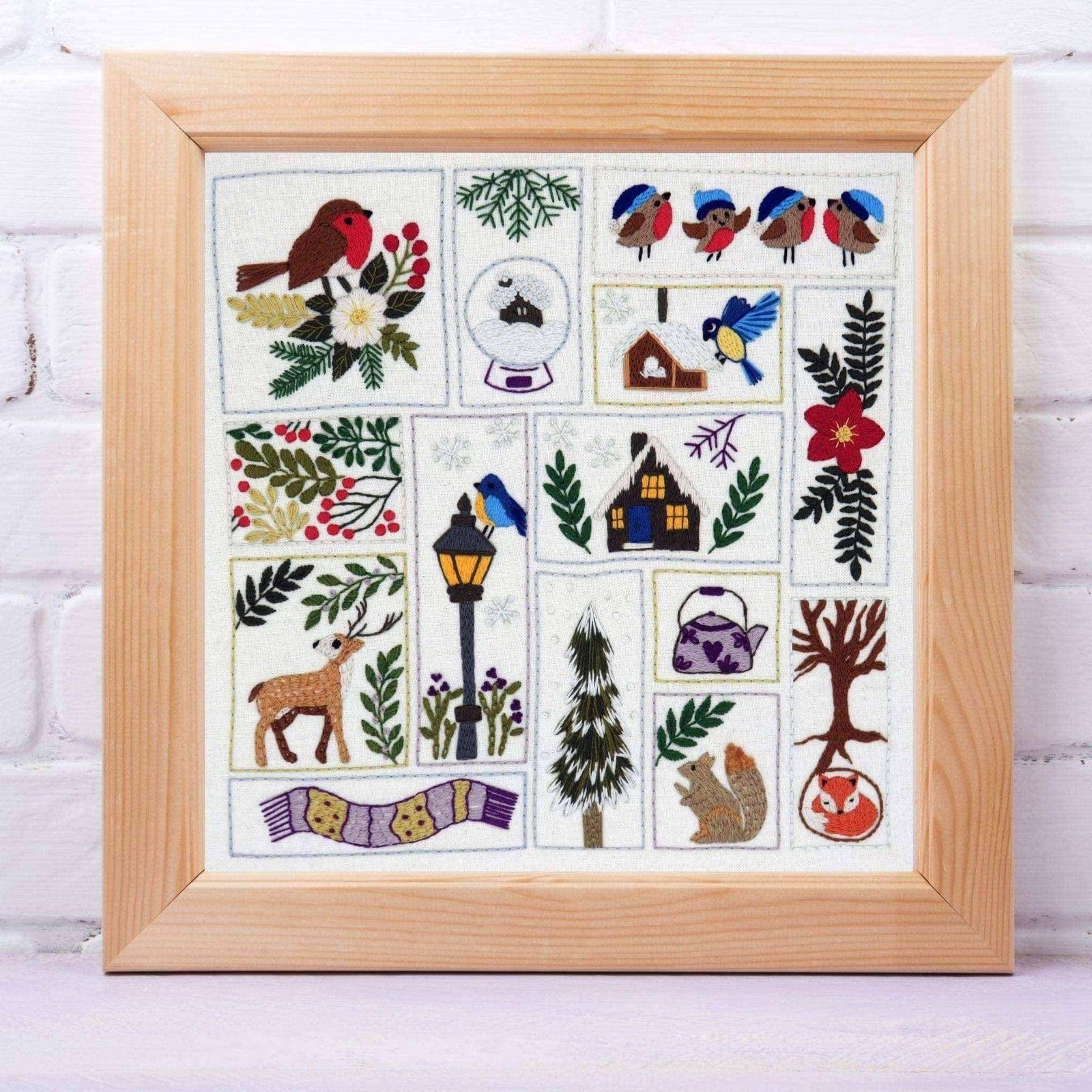 Winter splendour hand embroidery pattern â