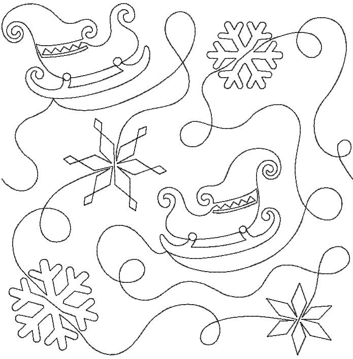 Winter sleigh end