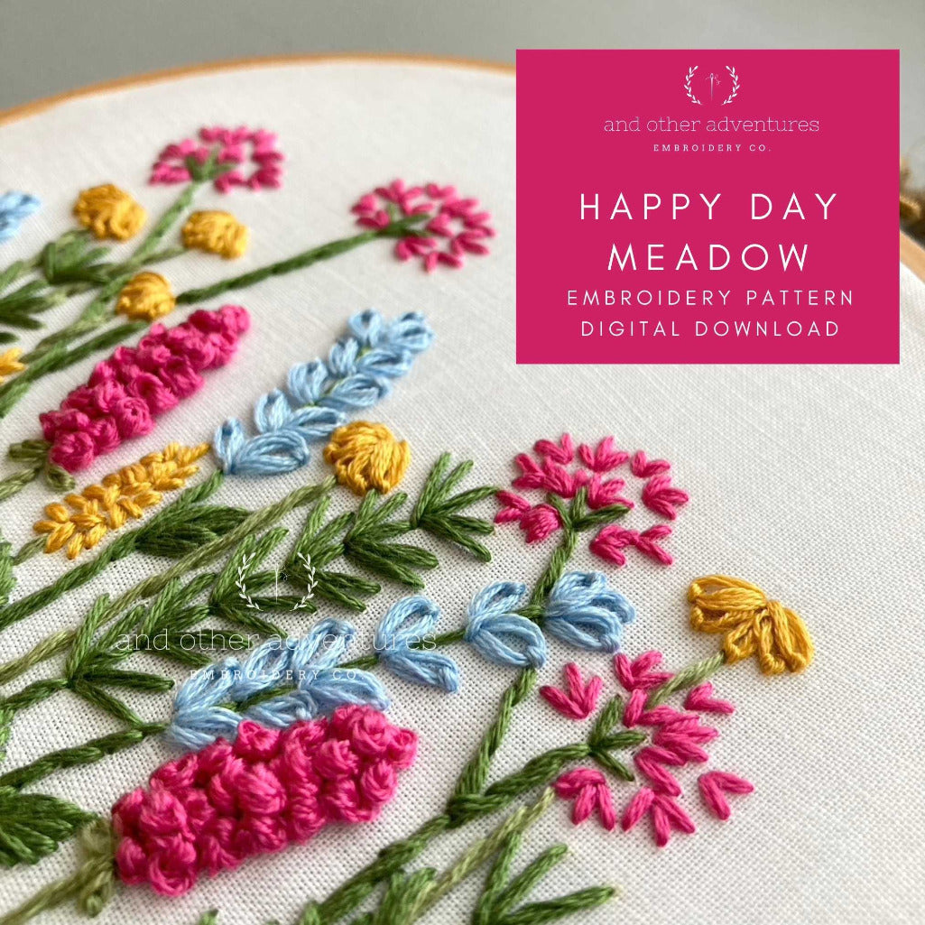 Hand embroidery pdf pattern