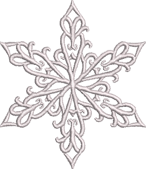 Snowflake machine embroidery design towel winter