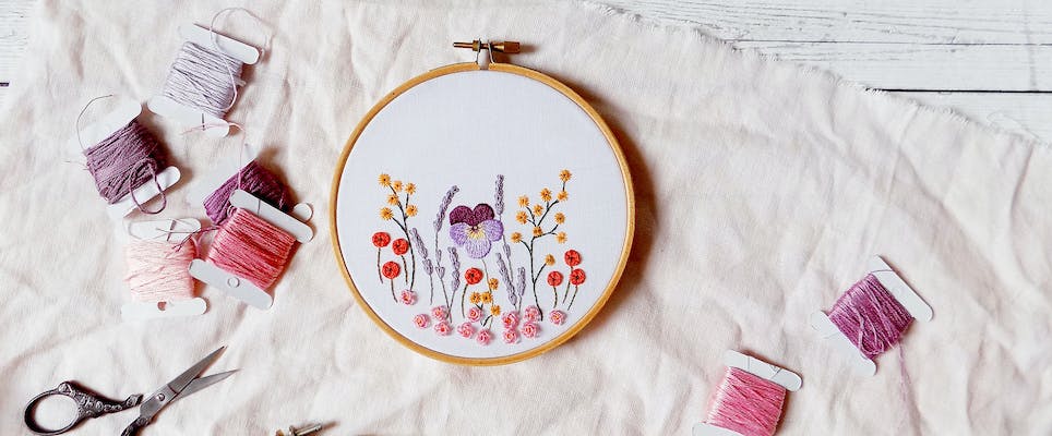 Embroidery flowers ways for beginners