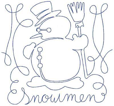 Free motion winter blocks machine embroidery designs cd in sizes