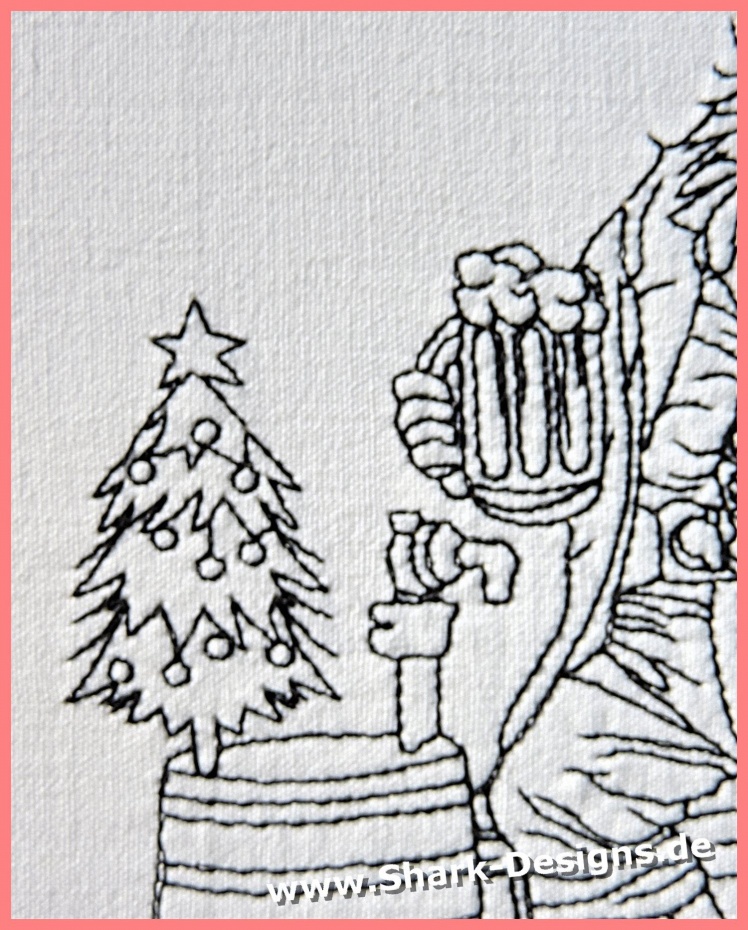 Santa lines embroiry file in nautical sizes