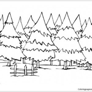 Forest coloring pages printable for free download