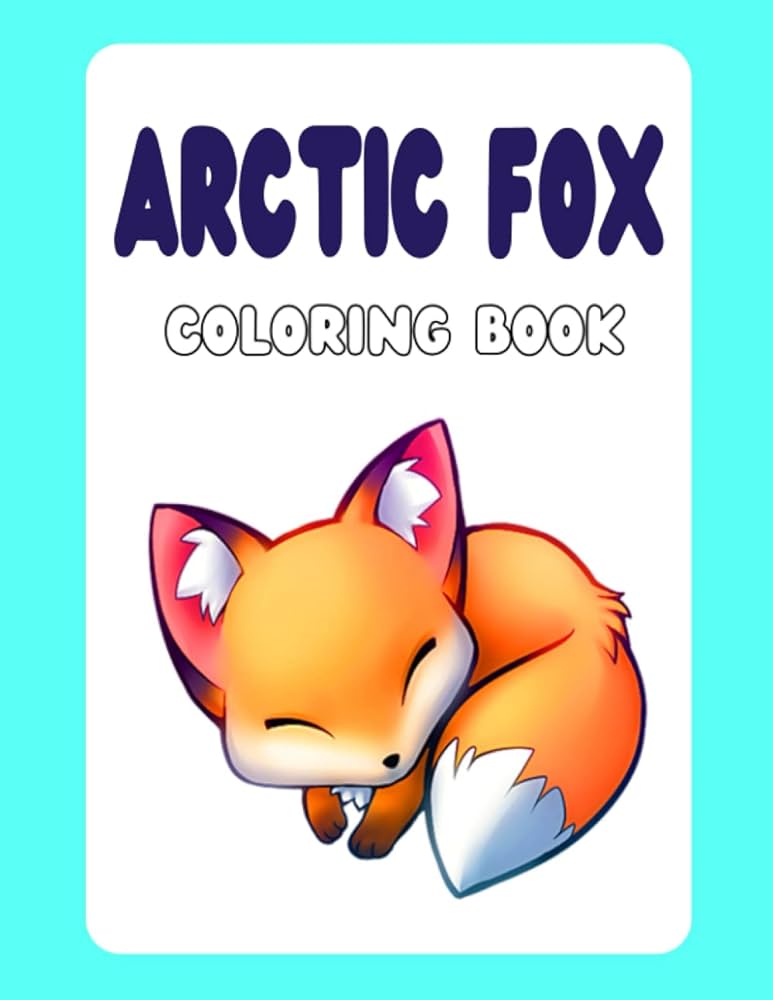 Arctic fox coloring book coloring pages by color arima
