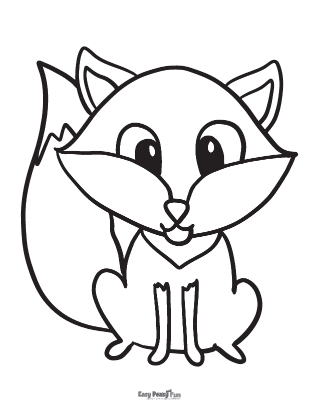 Fox coloring pages
