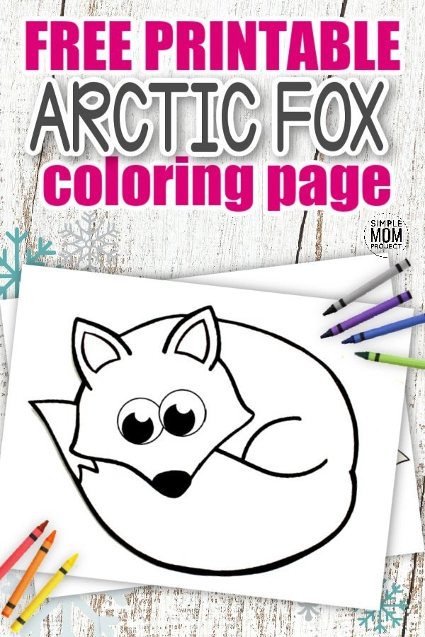 Free printable arctic fox template â simple mom project