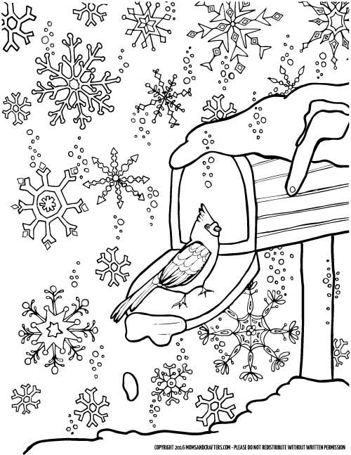 Embrace the winter season with adult coloring pages