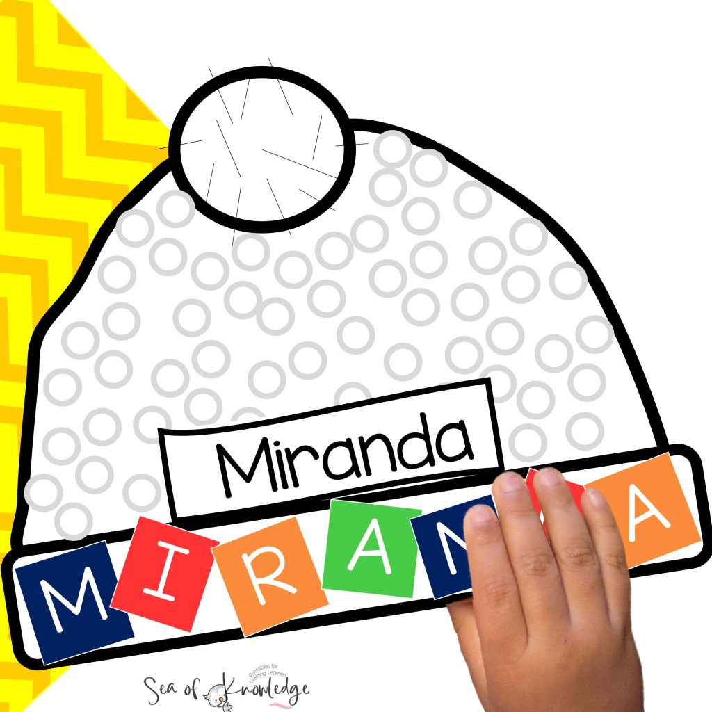 Winter craft preschool hat template free download
