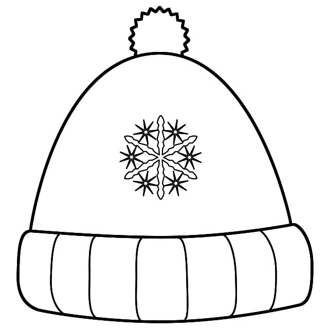 Winter hat with snowflakes