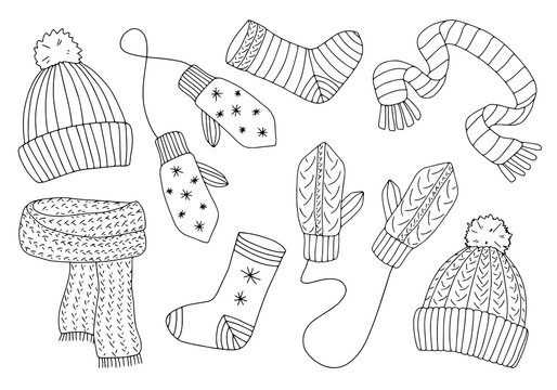 Winter hat outline images â browse photos vectors and video