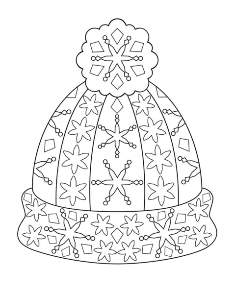 Winter coloring pages vector images