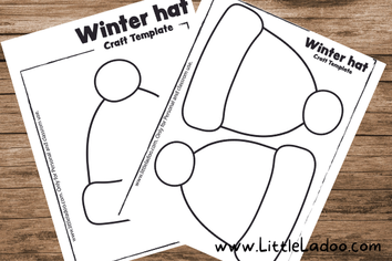 Winter cap craft free template