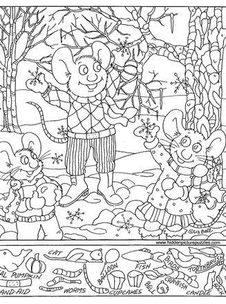 Hidden pictures page