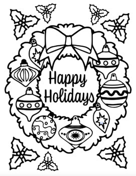 Winter coloring pages