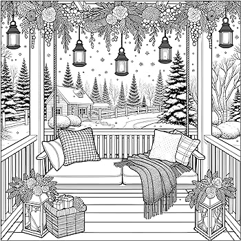 Holiday homes adult coloring book festive cozy houses for yuletide and winter holidays willow enchanted books