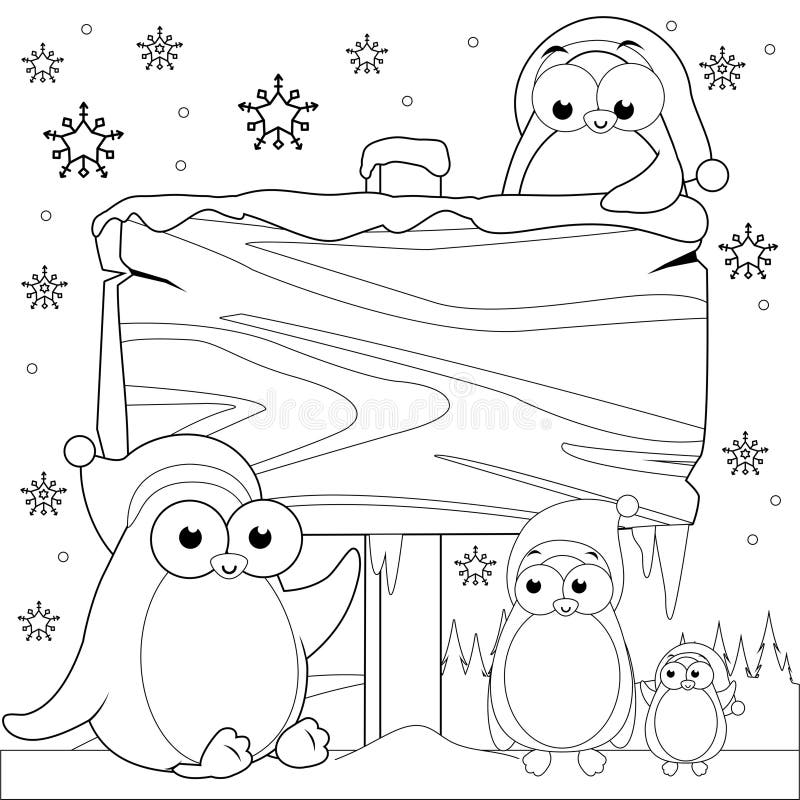 Coloring winter landscape stock illustrations â coloring winter landscape stock illustrations vectors clipart