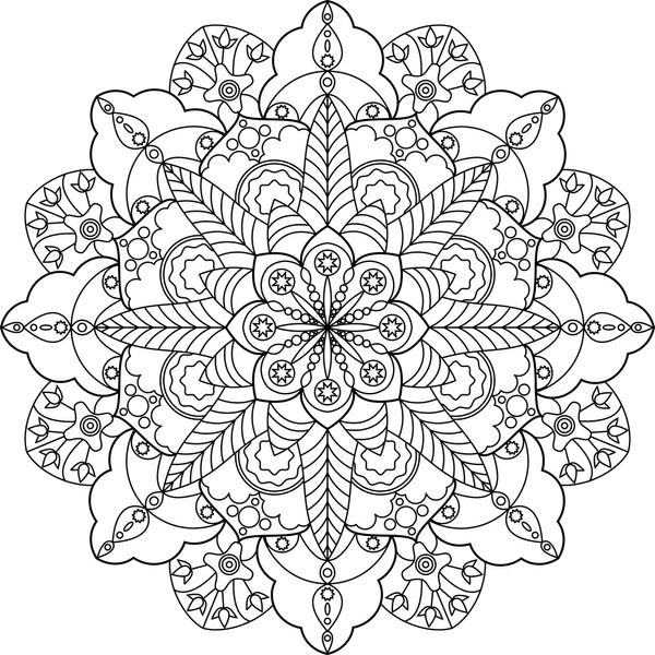 Adult coloring pages snowflake mandala images stock photos d objects vectors
