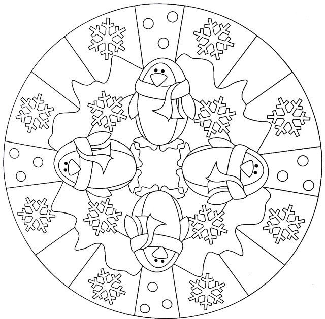 Winter coloring pages for adults