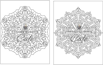 Winter mandalas coloring book an adult coloring book featuring beautiful snowflake and winter themed mandalas for stress relief and relaxation cafe coloring book cafe coloring book books