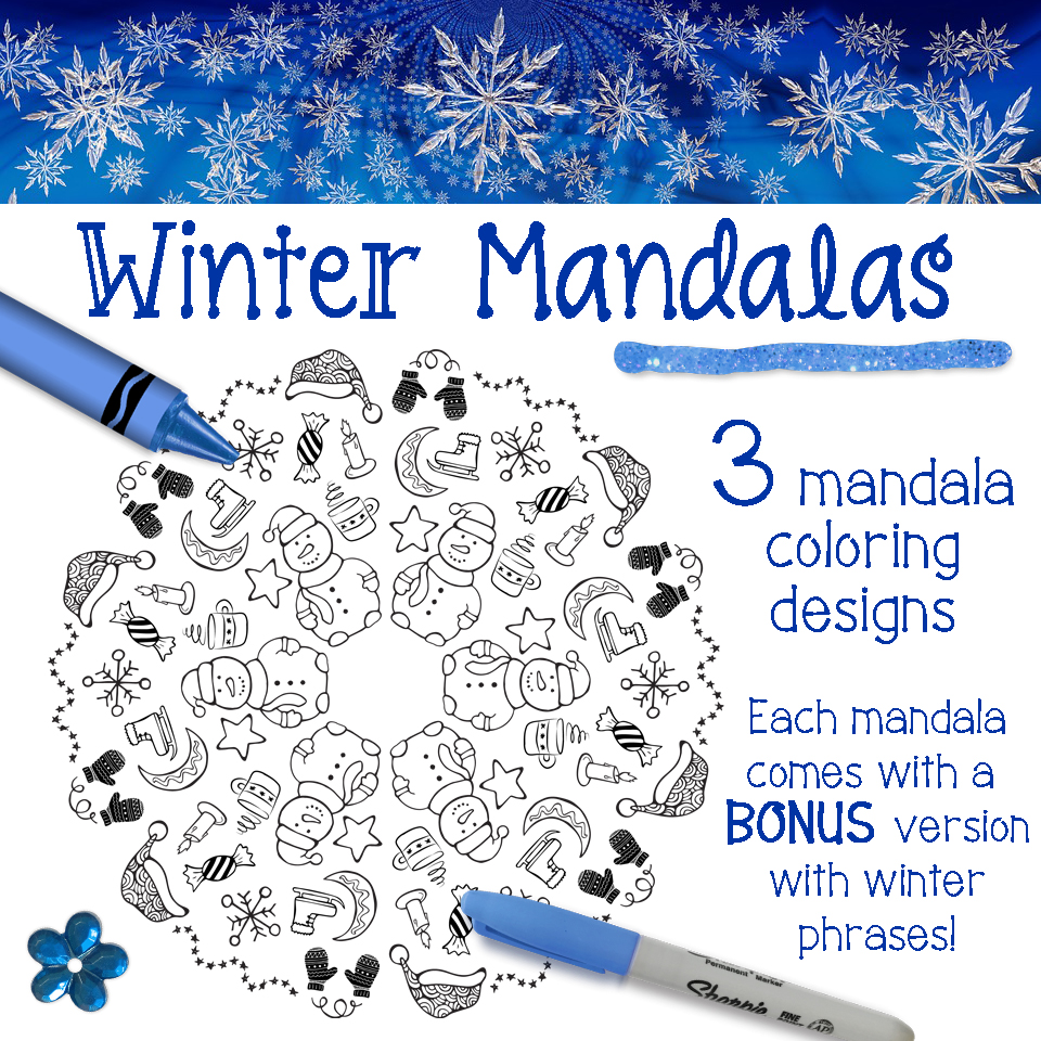 Free holiday coloring mandala â art is basic an elementary art blog